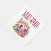 Glamping Laatste Trail Bachelorette Weekend Servet (Hoek)