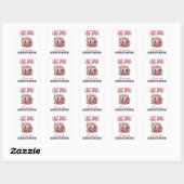 Glamping Laatste Trail Bachelorette Weekend Vierkante Sticker (Vel)
