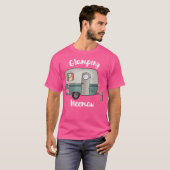 Glamping Meemaw Camping Lovers RV Flamingo T-shirt (Voorkant volledig)