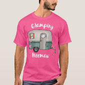 Glamping Meemaw Camping Lovers RV Flamingo T-shirt (Voorkant)