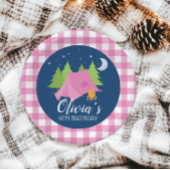 Glamping Meisje Camping Verjaardagsfeest borden Papieren Bordje