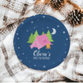 Glamping Meisje Camping Verjaardagsfeestje Borden Papieren Bordje