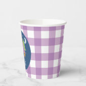 Glamping Meisje Camping Verjaardagsfeestje paarse Papieren Bekers (Links)