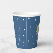 Glamping Meisje Camping Verjaardagsfeestje paarse  Papieren Bekers (Rechts)