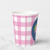 Glamping Meisje Camping Verjaardagsfeestje roze pl Papieren Bekers (Rechts)