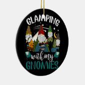 Glamping met mijn Gnomies Happy Glamper Funny Glam Keramisch Ornament (Rechts)