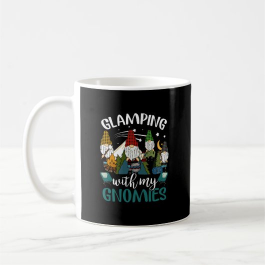 Glamping met mijn Gnomies Happy Glamper Funny Glam Koffiemok (Links)