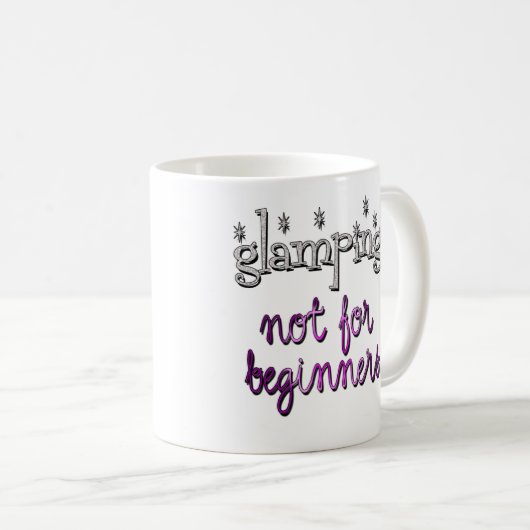 Glamping. Niet voor beginners Mok (Voorkant rechts)