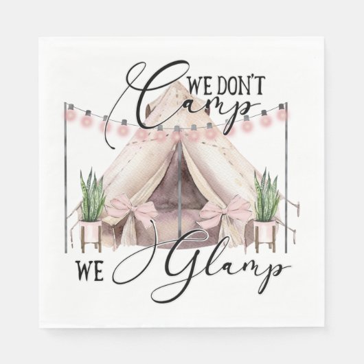 Glamping Party Servet (Voorkant)