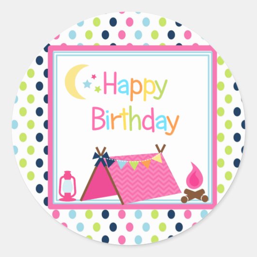 Glamping party stickers (Voorkant)