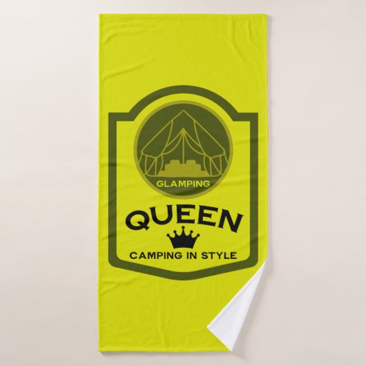Glamping Queen Camping in stijl Badhanddoek (Badhanddoek)