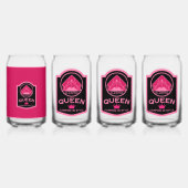 Glamping Queen Camping in stijl Blikvorm Glas (Achterkant)