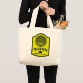 Glamping Queen Camping in stijl Grote Tote Bag (Voorkant (product))