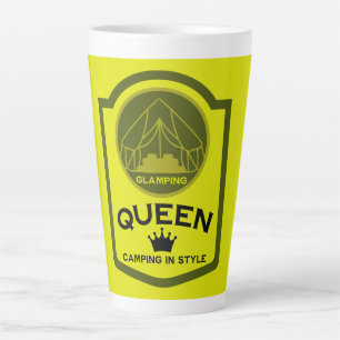 Glamping Queen Camping in stijl Latte Mok