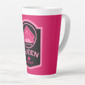 Glamping Queen Camping in stijl Latte Mok (Rechterhoek)