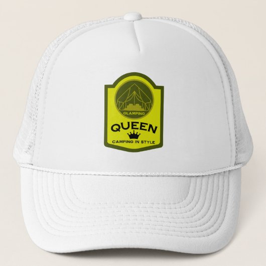 Glamping Queen Camping in stijl Trucker Pet (Voorkant)