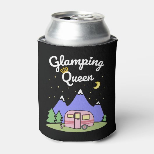 Glamping Queen Caravanning RV Camper Trailer Blikjeskoeler (Blikje Voorkant)