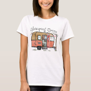 Glamping Queen Funny Camper T-shirt