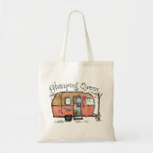 Glamping Queen Funny  Camper Tote Bag (Voorkant)