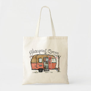 Glamping Queen Funny  Camper Tote Bag