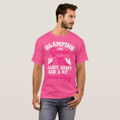 Glamping Queen Glamorous Camping T-shirt (Voorkant volledig)