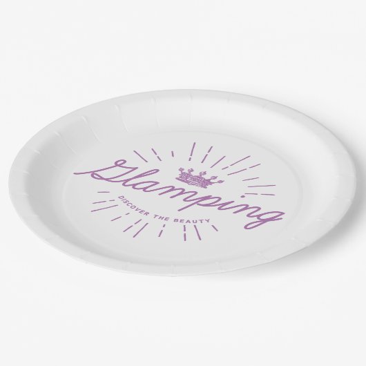 Glamping Queen Papieren Bordje (Gekanteld)