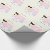 Glamping Slaapfeest Cadeaupapier (Hoek)