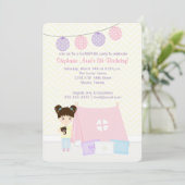 Glamping Slaapfeest Kaart (Staand voorkant)