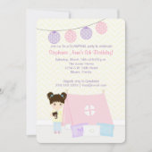 Glamping Slaapfeest Kaart (Voorkant)