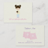 Glamping Slapepover Party Contactkaartje (Voorkant / Achterkant)