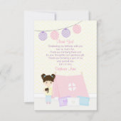 Glamping Slapepover Party Kaart (Voorkant)