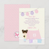 Glamping Slapepover Party Kaart (Voorkant / Achterkant)