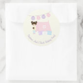 Glamping Slapepover Party Ronde Sticker (Tas)