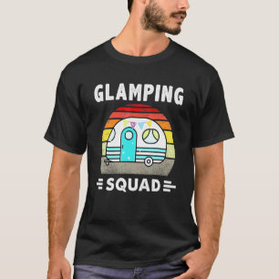 Glamping Squad Boy Glamping Party Rv Motorhome Cam T-shirt
