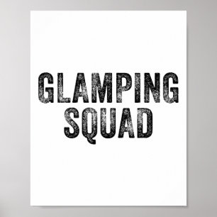 Glamping Squad Grappige Overeenkomstige Familie Ca Poster
