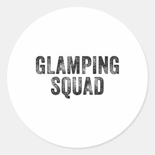 Glamping Squad Grappige Overeenkomstige Familie Ca Ronde Sticker