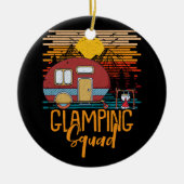 Glamping Squad Matching Familie Meisjes Camping Tr Keramisch Ornament (Voorkant)