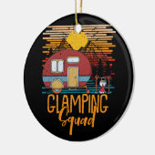 Glamping Squad Matching Familie Meisjes Camping Tr Keramisch Ornament (Links)