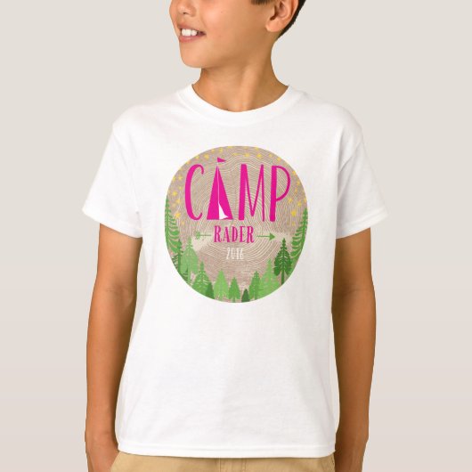 Glamping T-Shirt met Kraft Background for Kate (Voorkant)