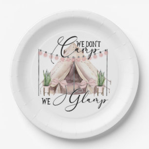 Glampingfeest Papieren Bordje
