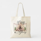 Glampingfeest Tote Bag (Achterkant)