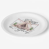 Glampingfeestje Papieren Bordje (Gekanteld)