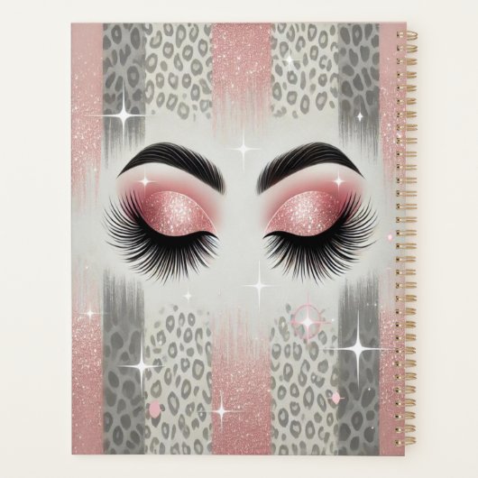 Glamroze glitterwimpers planner (Achterkant)