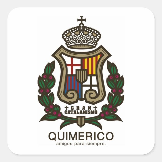 GLAN CATALANISMOシール VIERKANTE STICKER (Voorkant)