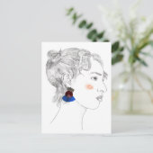 Glance Sketch - Portret Briefkaart (Staand voorkant)