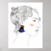 Glance Sketch - Portret Poster (Voorkant)