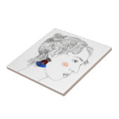 Glance Sketch - Portret Tegeltje (Zijkant)