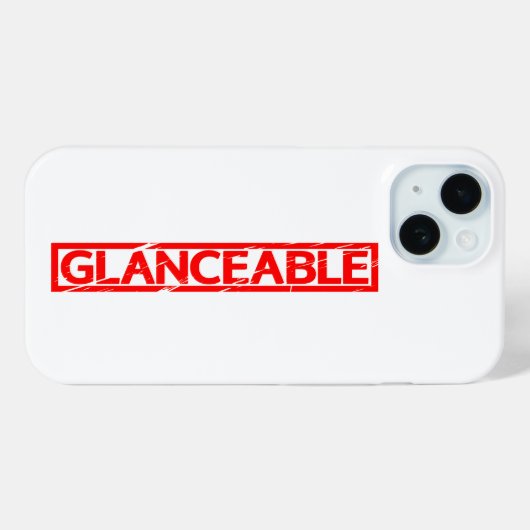 Glancestempel Case-Mate iPhone Case (Achterkant (horizontaal))