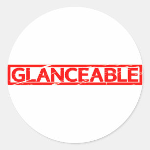 Glancestempel Ronde Sticker