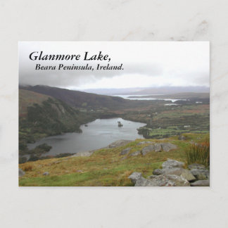 Glanmore Lake uit Healy Pass Ireland. Briefkaart